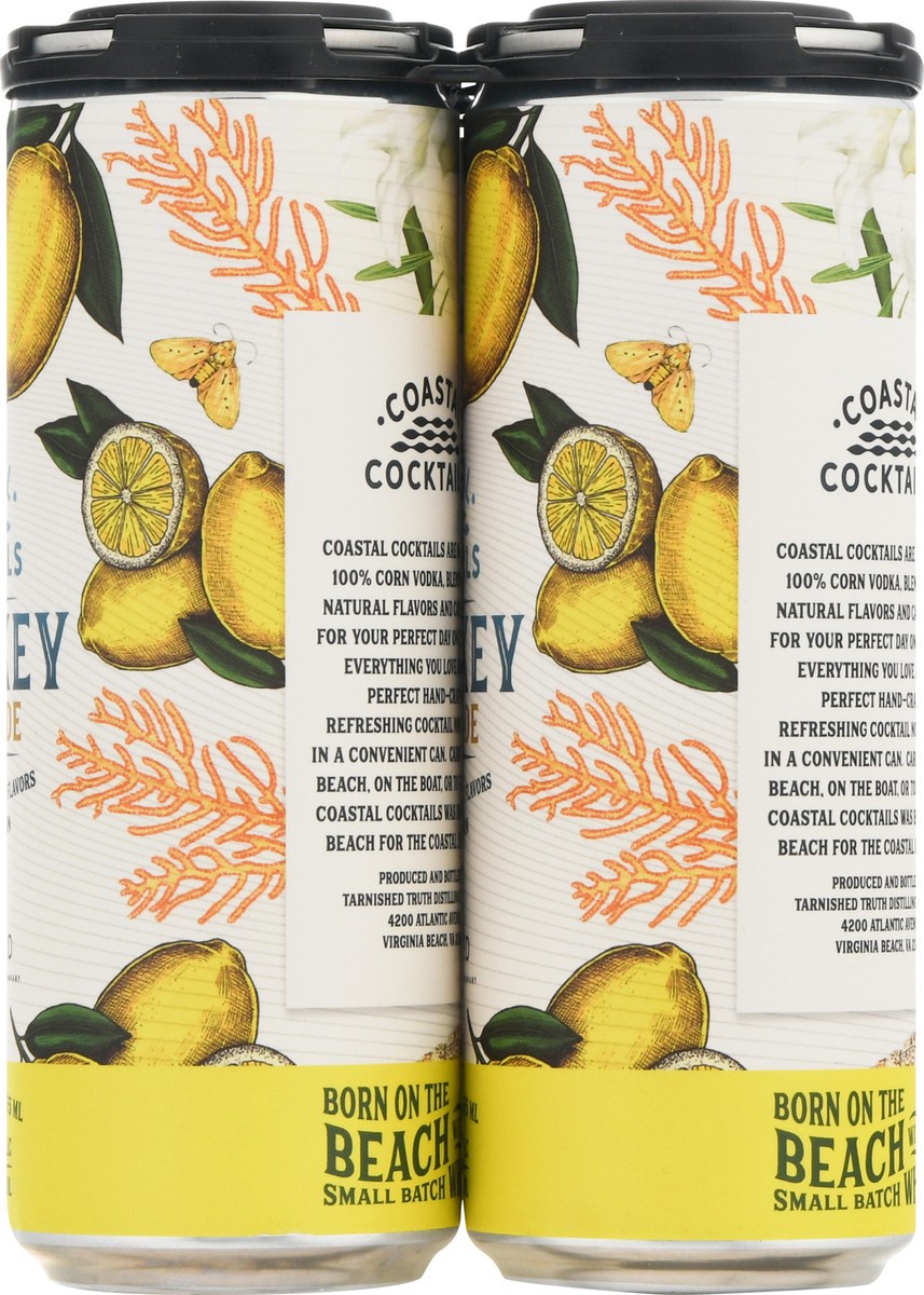 slide 9 of 9, Coastal Cocktails Lemonade Whiskey 4 - 355 ml, 4 ct