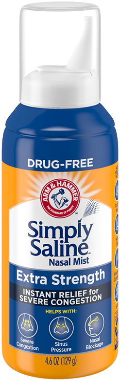 slide 1 of 9, Simply Saline Extra Strength Nasal Mist 4.6oz- Instant Relief for SEVERE Congestion- One 4.6oz Bottle, 4.60 fl oz