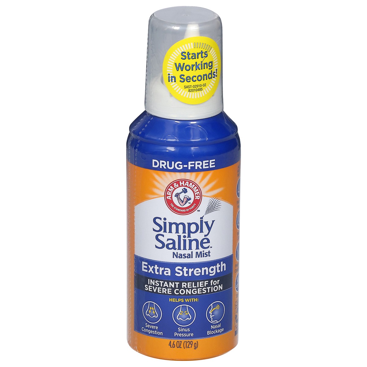slide 1 of 9, ARM & HAMMER Simply Saline Extra Strength Nasal Mist 4.6 oz, 4.6 oz