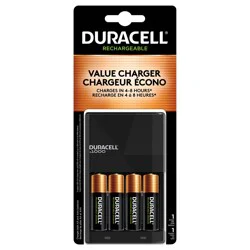 Duracell Ion Speed 1000 Value Battery Charger, Includes 4 AA NiMH Batteries