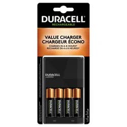 Duracell Ion Speed 1000 Value Battery Charger, Includes 4 AA NiMH Batteries