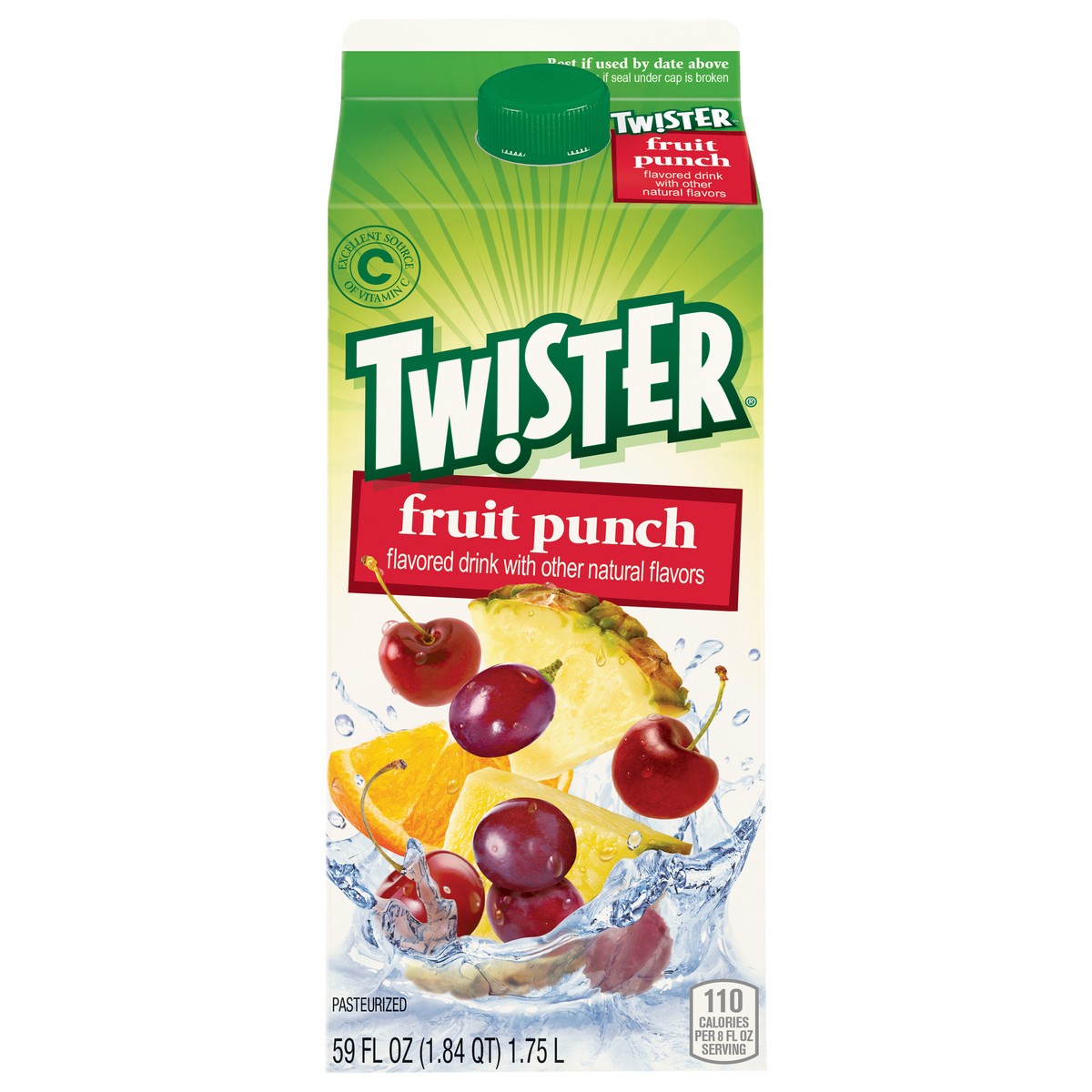 slide 3 of 14, Twister Tw!ster Flavored Drink, Fruit Punch- 59 fl oz, 59 fl oz