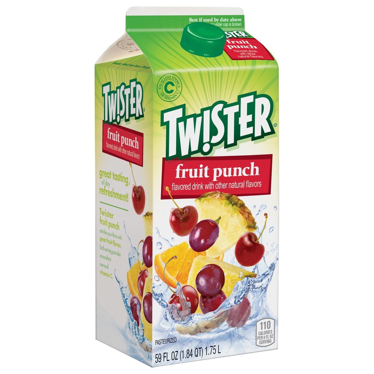 slide 10 of 14, Twister Tw!ster Flavored Drink, Fruit Punch- 59 fl oz, 59 fl oz