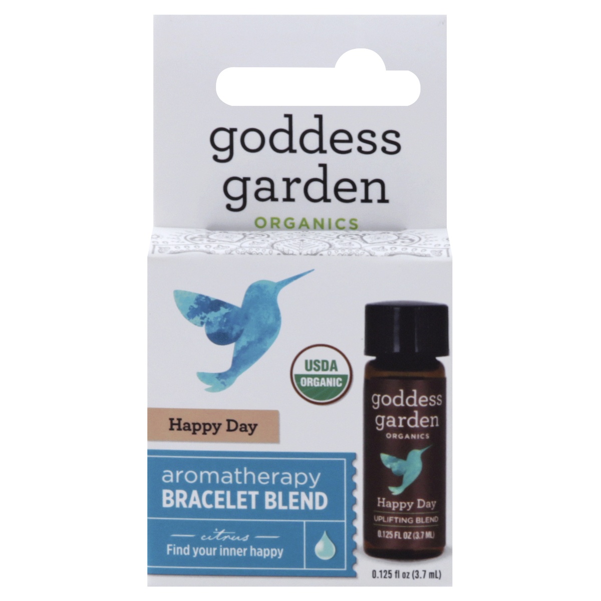 slide 1 of 1, Goddess Garden Organics Happy Day Aromatherapy Bracelet Blend Essential Oil, 0.125 oz