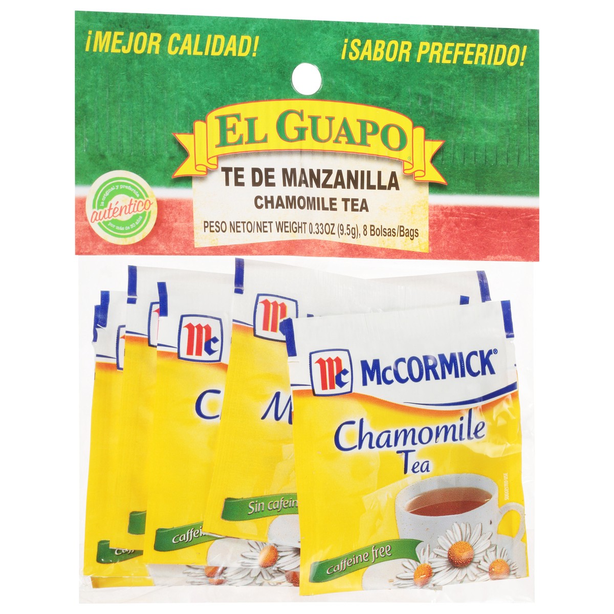 slide 9 of 9, El Guapo Chamomile Tea (Te de Manzanilla), 0.021 lb, 8 ct