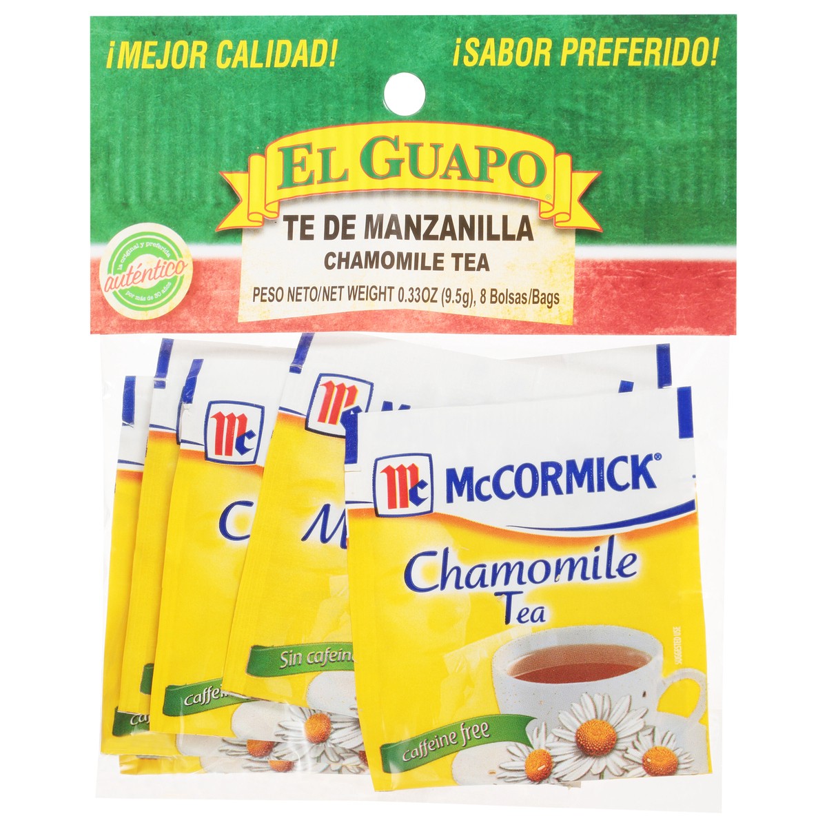 slide 2 of 9, El Guapo Chamomile Tea (Te de Manzanilla), 0.021 lb, 8 ct