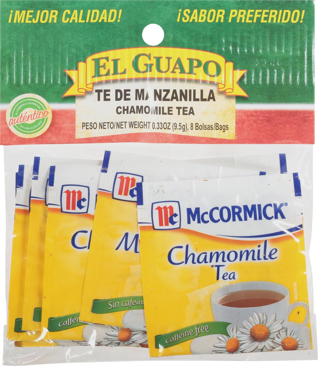 slide 8 of 9, El Guapo Chamomile Tea (Te de Manzanilla), 0.021 lb, 8 ct