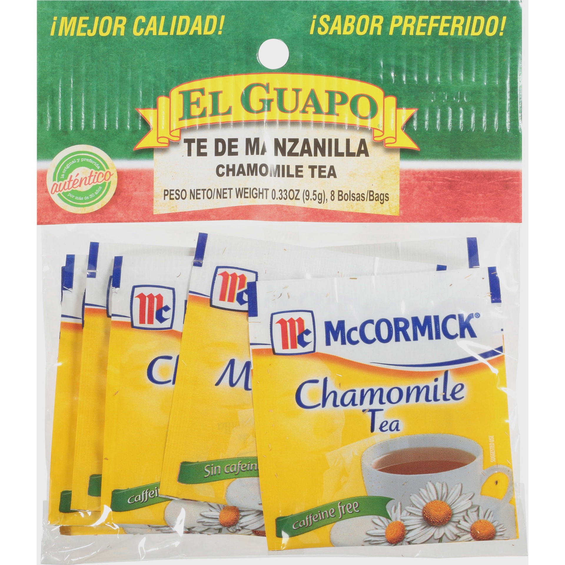 slide 1 of 9, El Guapo Chamomile Tea (Te de Manzanilla)- 0.02 lb, 8 ct