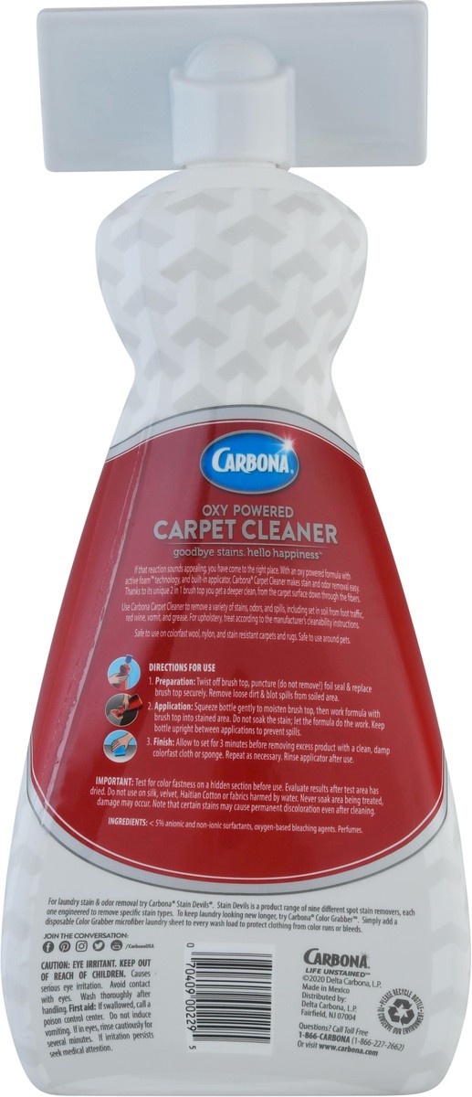slide 5 of 9, Carbona Carbna Oxy Powered Carpet Cleaner, 27.5 oz