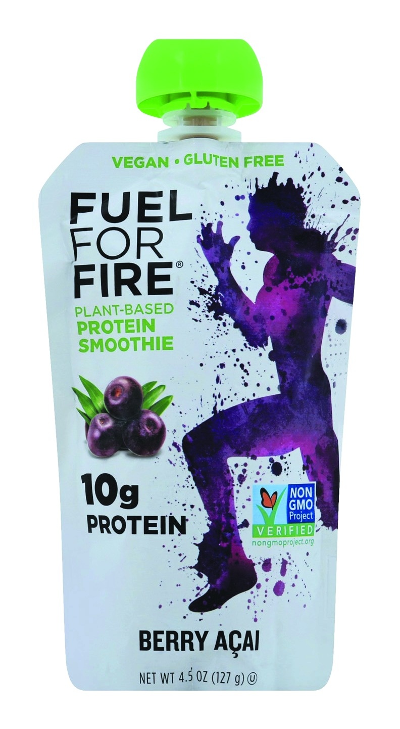 slide 1 of 1, Fuel For Fire Berry Acai Plant Protein Smoothie, 4.5 oz