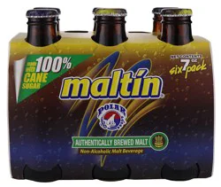 Maltin Non-Alcoholic Malt Beverage 6 - 7 fl oz Bottles
