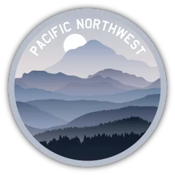 Stickers Northwest Pacific Northwest Mount Hood Vinyl Sticker