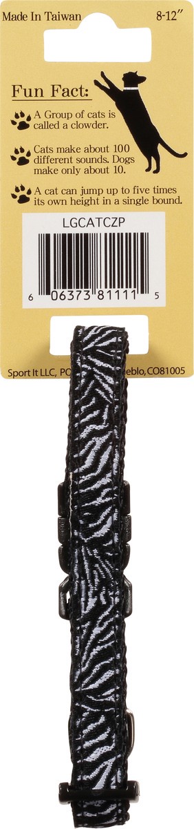 slide 2 of 9, Legacy Collection Zebra Cat Collar with Bell 1 ea, 1 ct