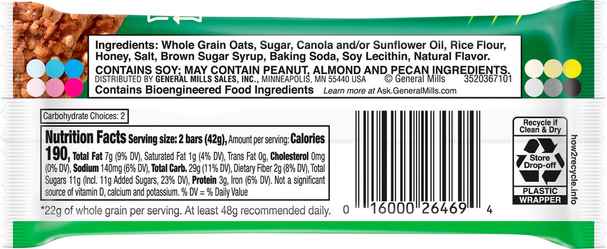 slide 9 of 9, Nature Valley Oats N Honey Crunchy Bar, 1.49 oz