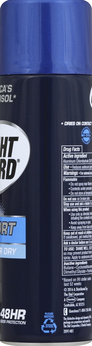 slide 5 of 6, Right Guard Sport Aerosol Anti-Perspirant, 6 oz