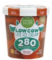 slide 1 of 1, Simple Truth Low Cow Lite Sea Salt Caramel Ice Cream, 16 fl oz