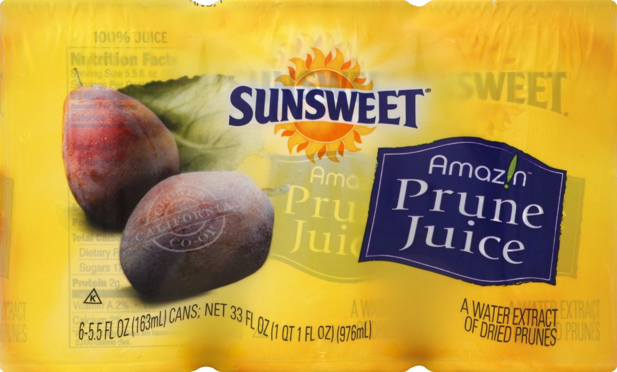 slide 1 of 5, Sunsweet Prune Juice 100% - 5.5 fl oz, 5.5 fl oz