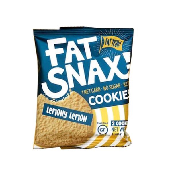 slide 1 of 1, Fat Snax Fatsnax Cookies Lemony, 1.4 oz