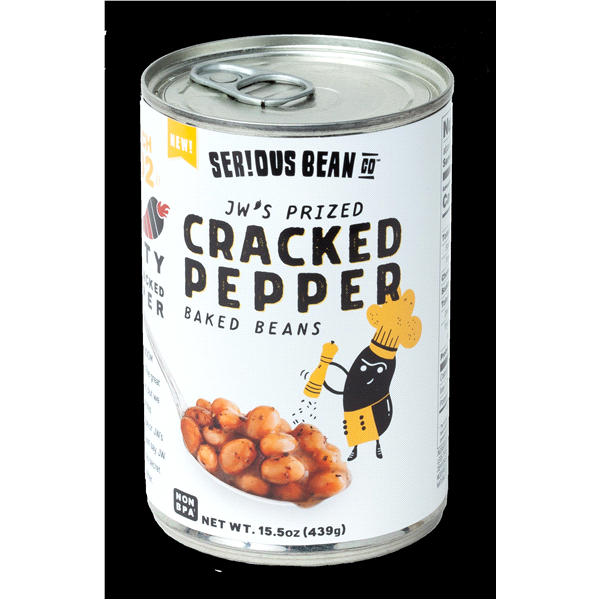 slide 1 of 1, Ser!ous Bean Co Cracked Pepper Baked Beans, 15.5 oz