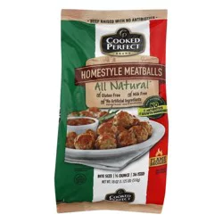 Cooked Perfect Homestyle Meatballs