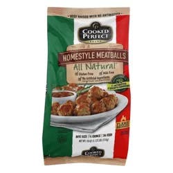 Cooked Perfect Homestyle Meatballs