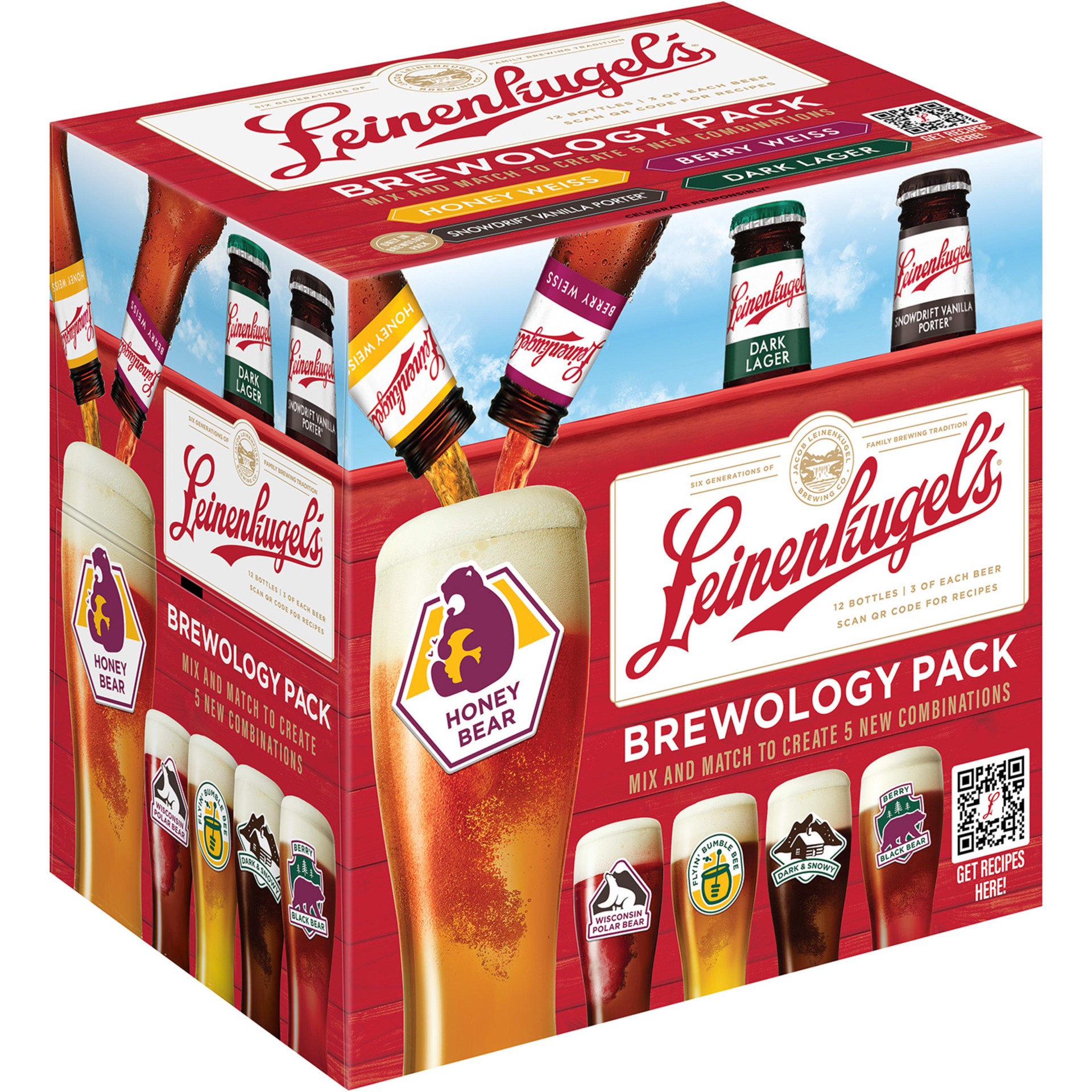 slide 1 of 5, Leinenkugel's Variety Leinenkugel's Brewology Pack 2, Beer Variety Pack, 12 Pack, 12 fl oz Bottles, ABV Varies, 12 ct; 12 fl oz