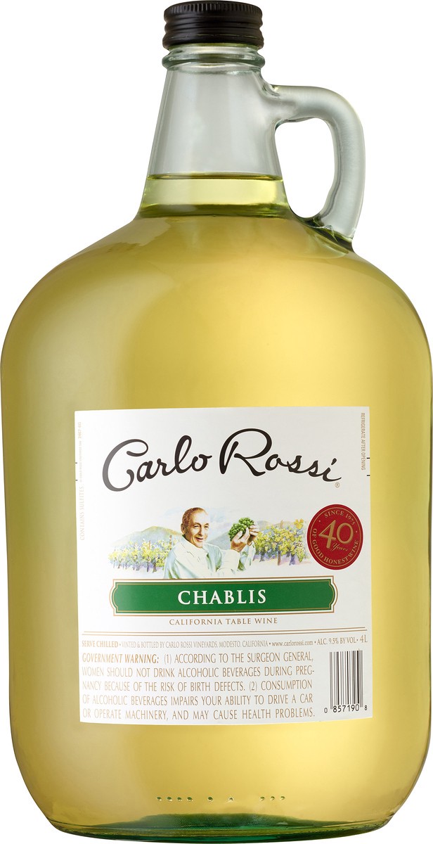 slide 2 of 2, Carlo Rossi White Wine, 4 liter