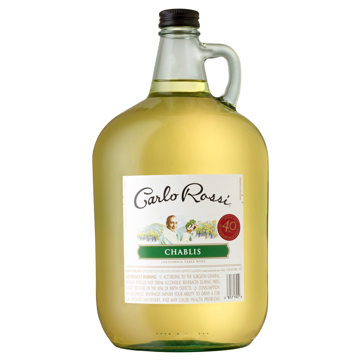 slide 1 of 2, Carlo Rossi White Wine, 4 liter