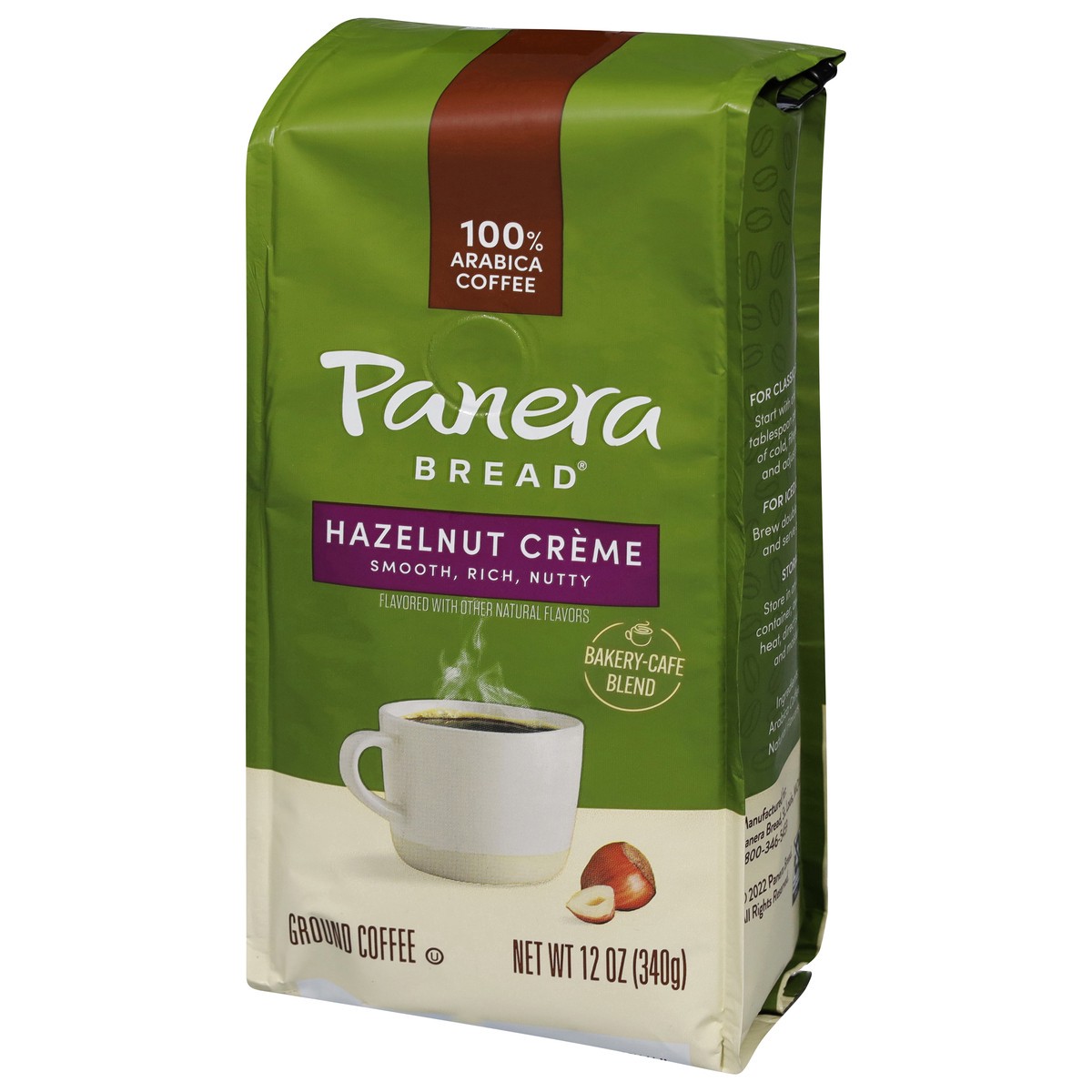slide 3 of 9, Panera Bread Panera Hazelnut Crme, Ground Coffee, Flavored Coffee, Bagged - 12 oz, 12 oz