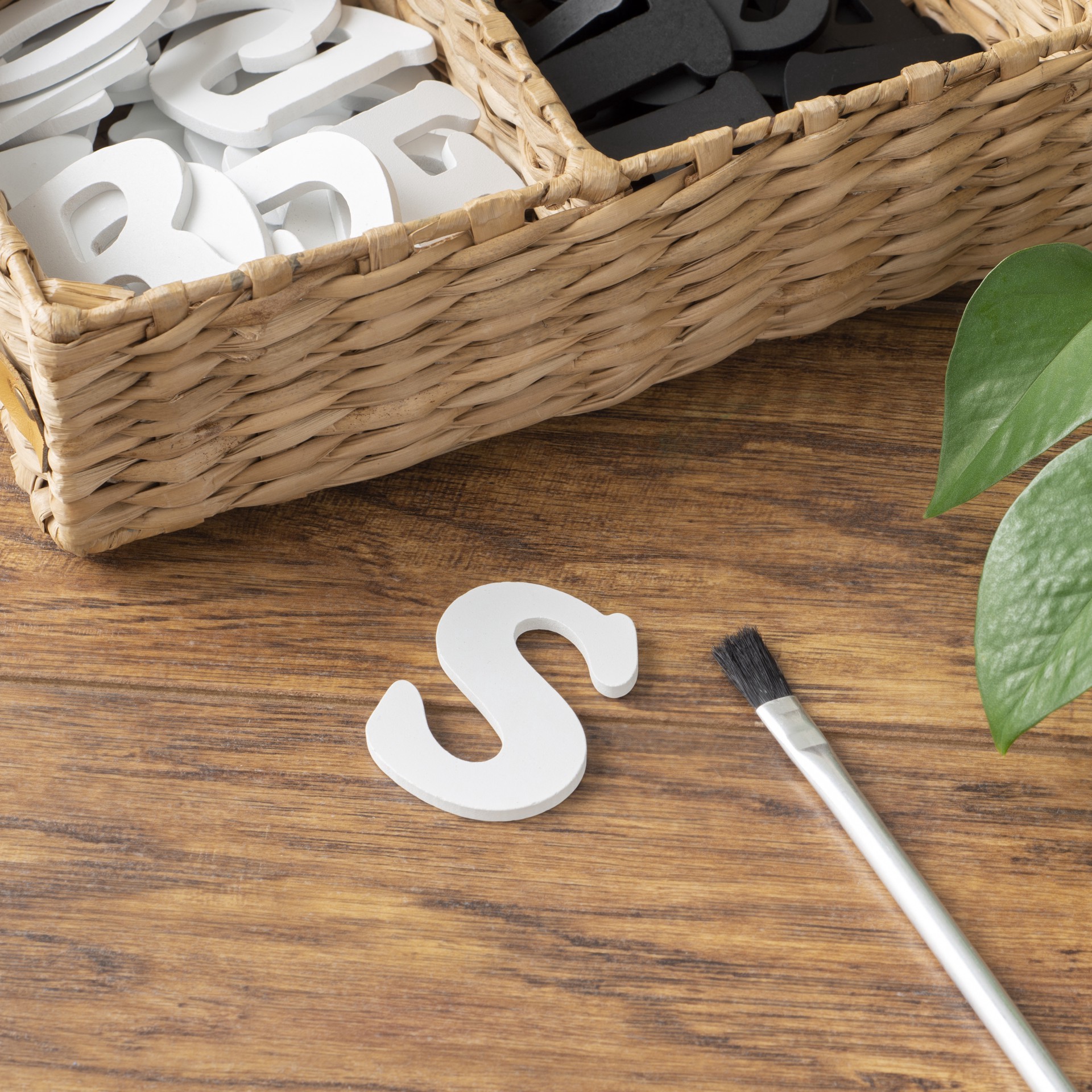 slide 3 of 3, 2.5" White Mdf Letter By Make Market, 2.5 in