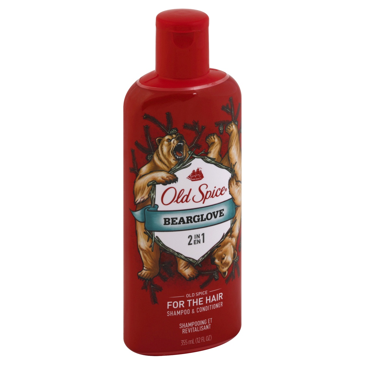 slide 1 of 1, Old Spice Bearglove 2in1 Mens Shampoo And Conditioner, 12 fl oz