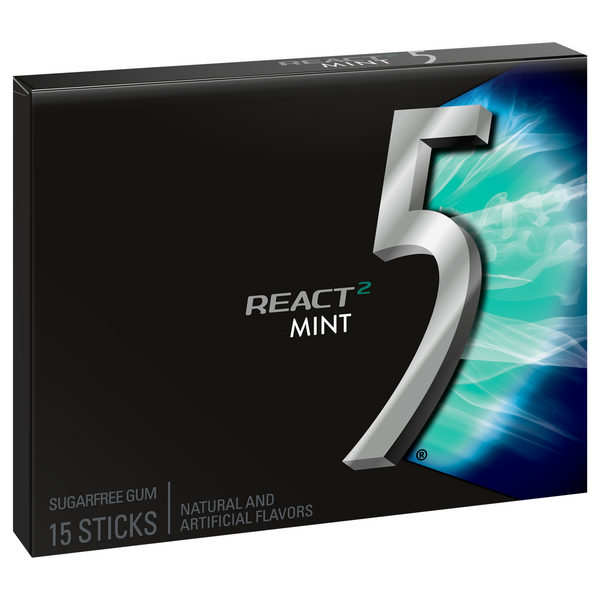 slide 1 of 1, Wrigley's Five React Gum,