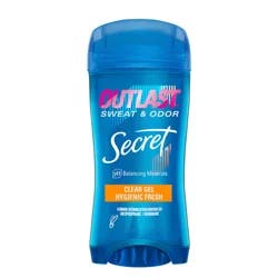 Secret Outlast Clear Gel Antiperspirant Deodorant for Women, Hygienic Fresh 2.6 oz