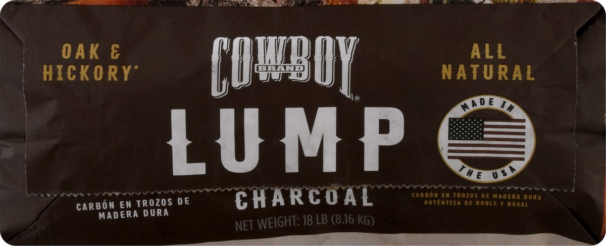 slide 8 of 11, Cowboy Charcoal Hardwood Oak & Hickory Lump Charcoal 18 lb, 18 lb