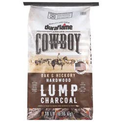 Cowboy Charcoal Hardwood Oak & Hickory Lump Charcoal 18 lb