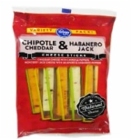 slide 1 of 1, Kroger Chipolte Cheddar & Habanero Jack Cheese Sticks, 9 oz