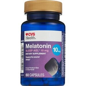 slide 1 of 1, CVS Health Melatonin 10 Mg Capsules, 60 Ct, 1 ct