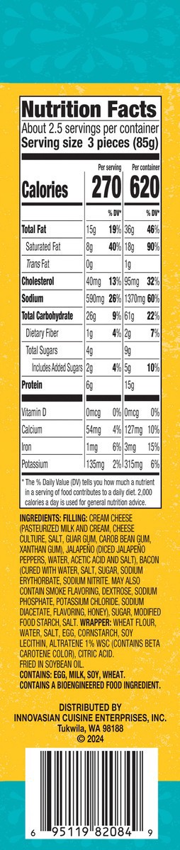 slide 12 of 14, Del Corazón Crispy Poppers - Jalapeño Bacon, 7 oz
