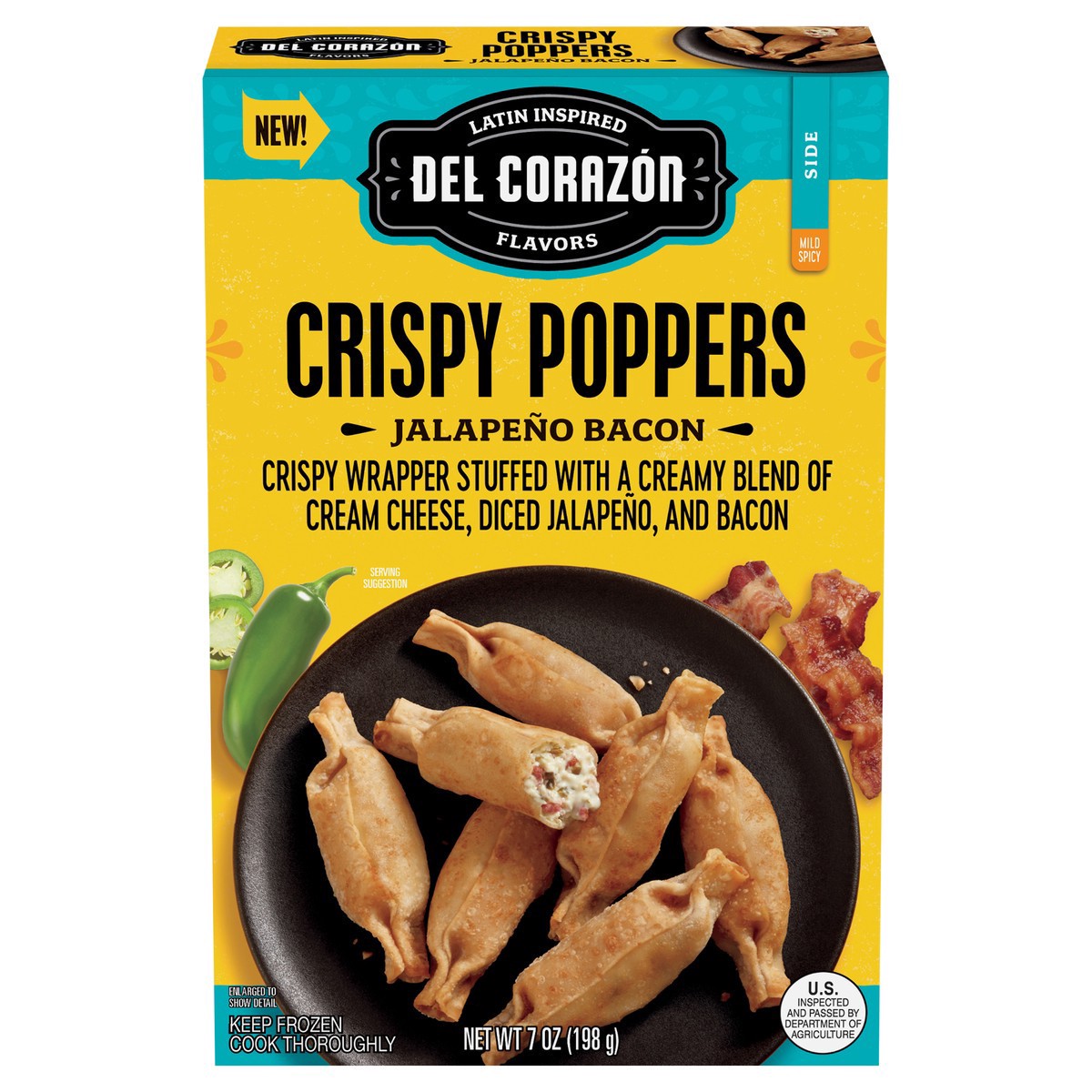 slide 11 of 14, Del Corazón Crispy Poppers - Jalapeño Bacon, 7 oz