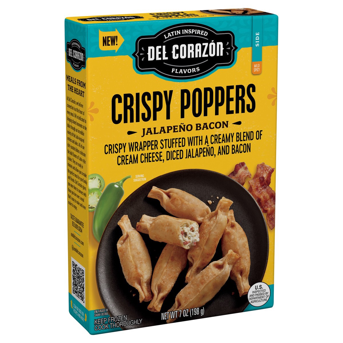 slide 13 of 14, Del Corazón Crispy Poppers - Jalapeño Bacon, 7 oz