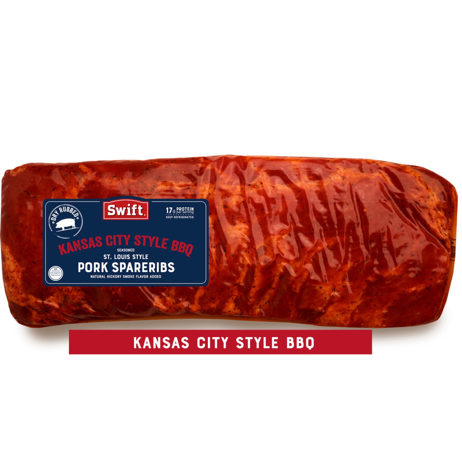 slide 1 of 1, Swift Kansas City BBQ Ribs, 1 Pound, per lb