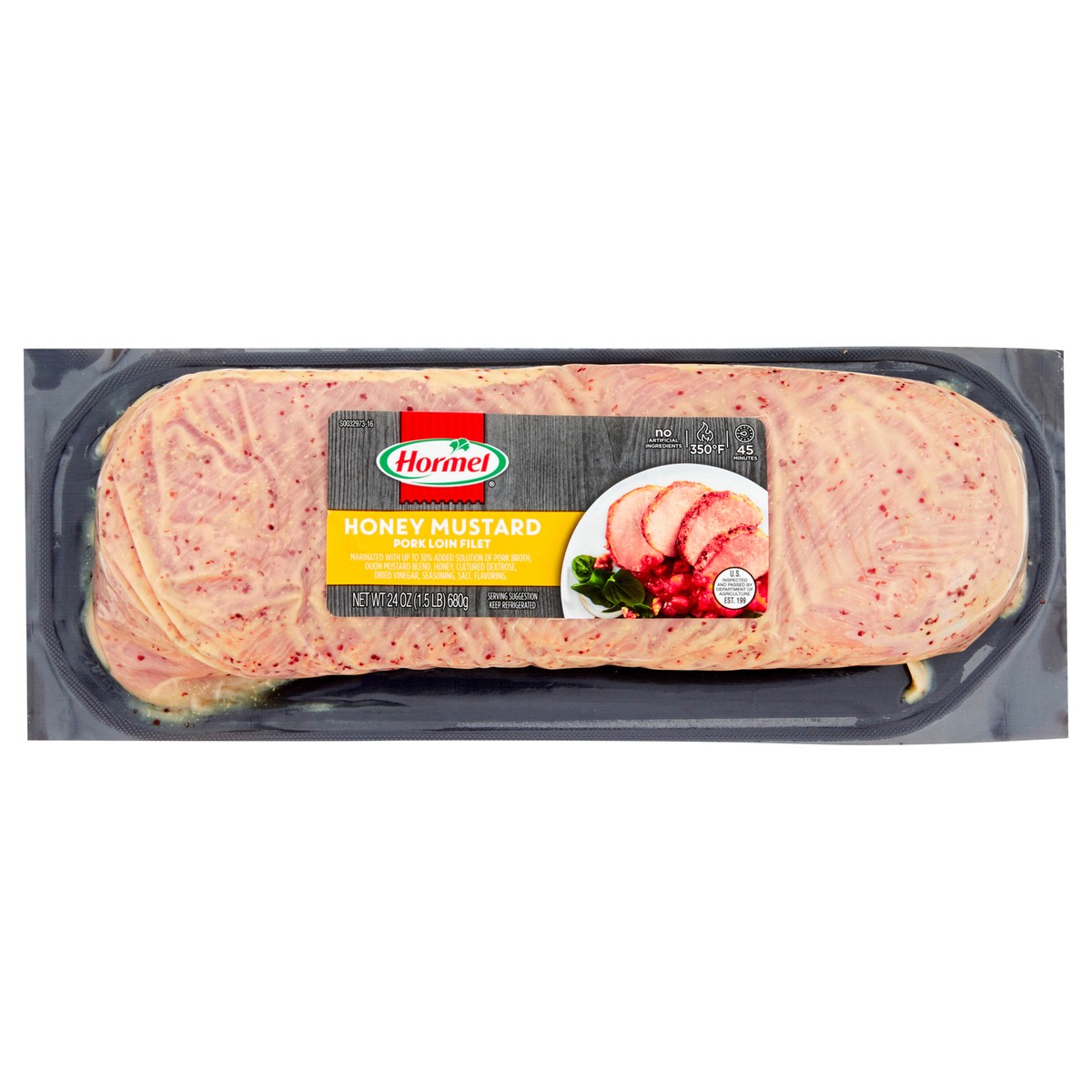 slide 9 of 10, HORMEL ALWAYS TENDER Honey Mustard Pork Loin Filet, 24 oz