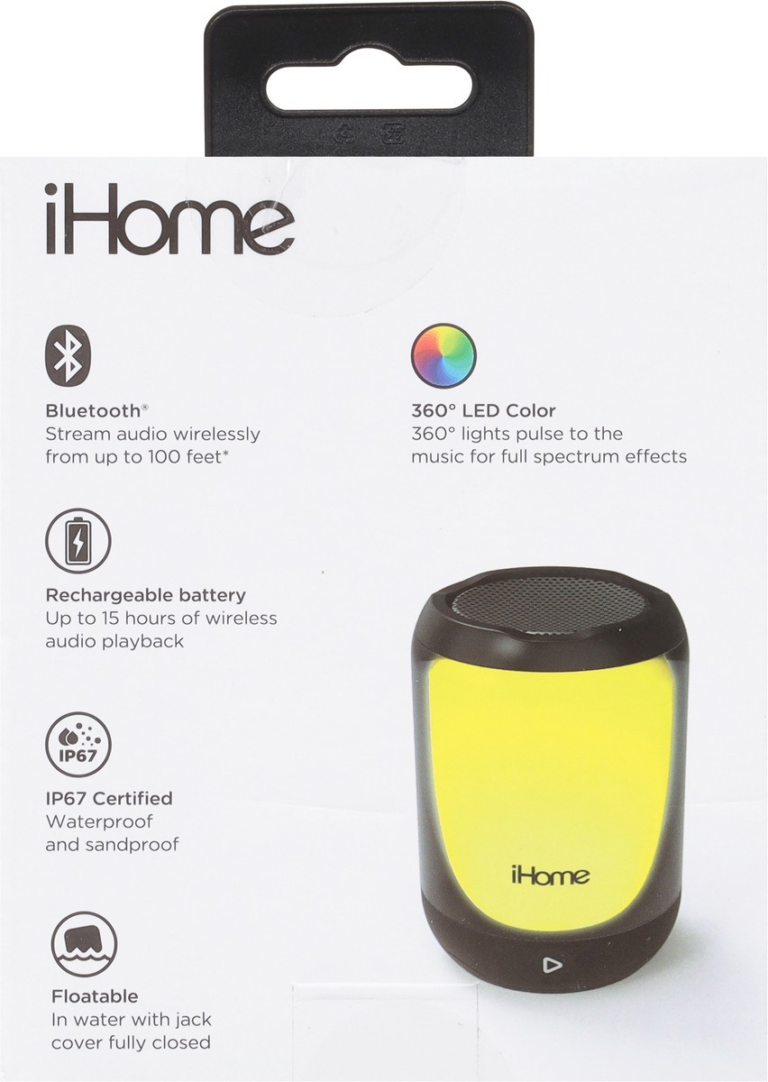 slide 10 of 12, iHome Playglow Waterproof Portable Speaker Mini 1 ea, 1 ct