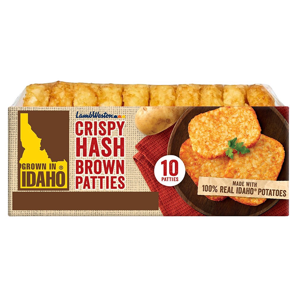 slide 1 of 3, Grown in Idaho® Crispy Hash Brown Patties, 10 ct