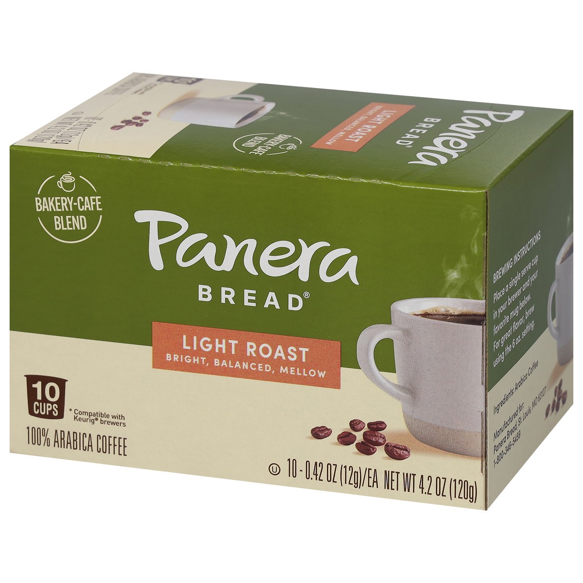 slide 4 of 9, Panera Bread Cups Light Roast Coffee- 10 ct, 10 ct