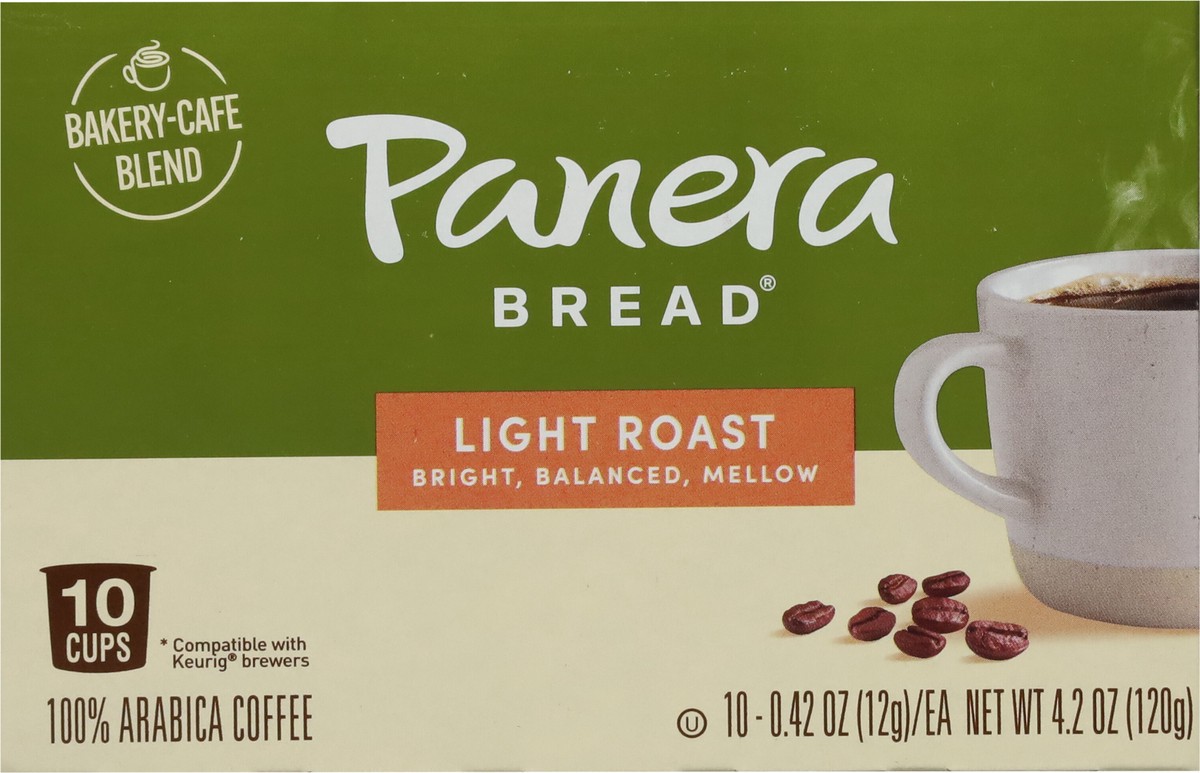 slide 2 of 9, Panera Bread Cups Light Roast Coffee- 10 ct, 10 ct