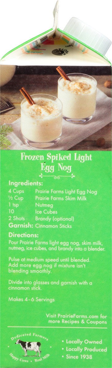 slide 10 of 12, Prairie Farms Light Egg Nog 1 qt Carton, 1 qt