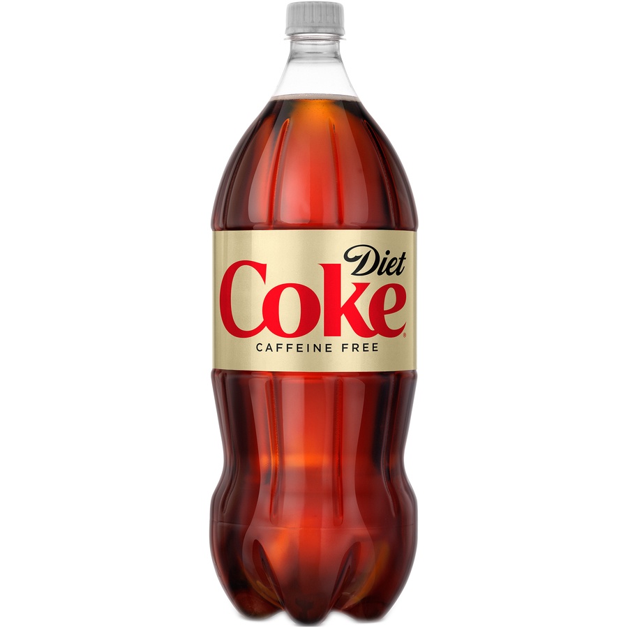 slide 2 of 2, Coca-Cola Diet Coke Caffeine Free, 2 liter
