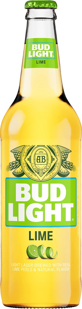 slide 2 of 7, Bud Light Lime, 22 fl. oz. Bottle, 22 fl oz