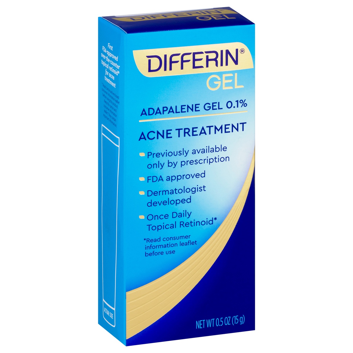 slide 2 of 10, Differin Acne Treatment Gel, 0.5 oz